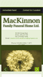 Mobile Screenshot of mackinnonfamilyfuneralhome.com